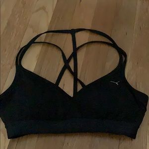 Puma Strappy Black Sports Bra
